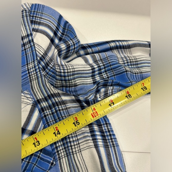 So Lightweight Flannel Dark Blue Women’s Small - Picture 5 of 7